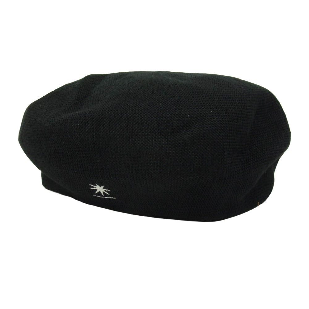 GDC ジーディーシー CA4LA カシラ GD0036 × CA4LA linen beret リネン ベレー帽 ブラック系 F【中古】