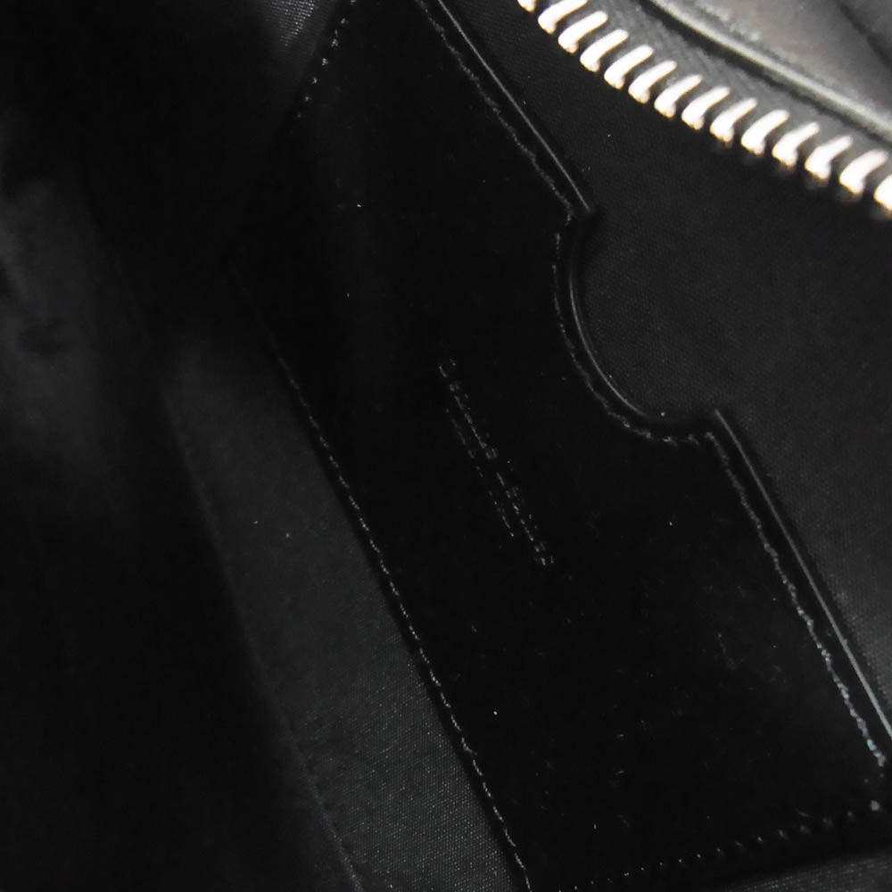 OFF-WHITE オフホワイト OMNS021D23LEA0011000 ZIP TIE MEDIUM ジップタイ ミディアム クラッチバッグ セカンドバッグ ブラック系【極上美品】【中古】