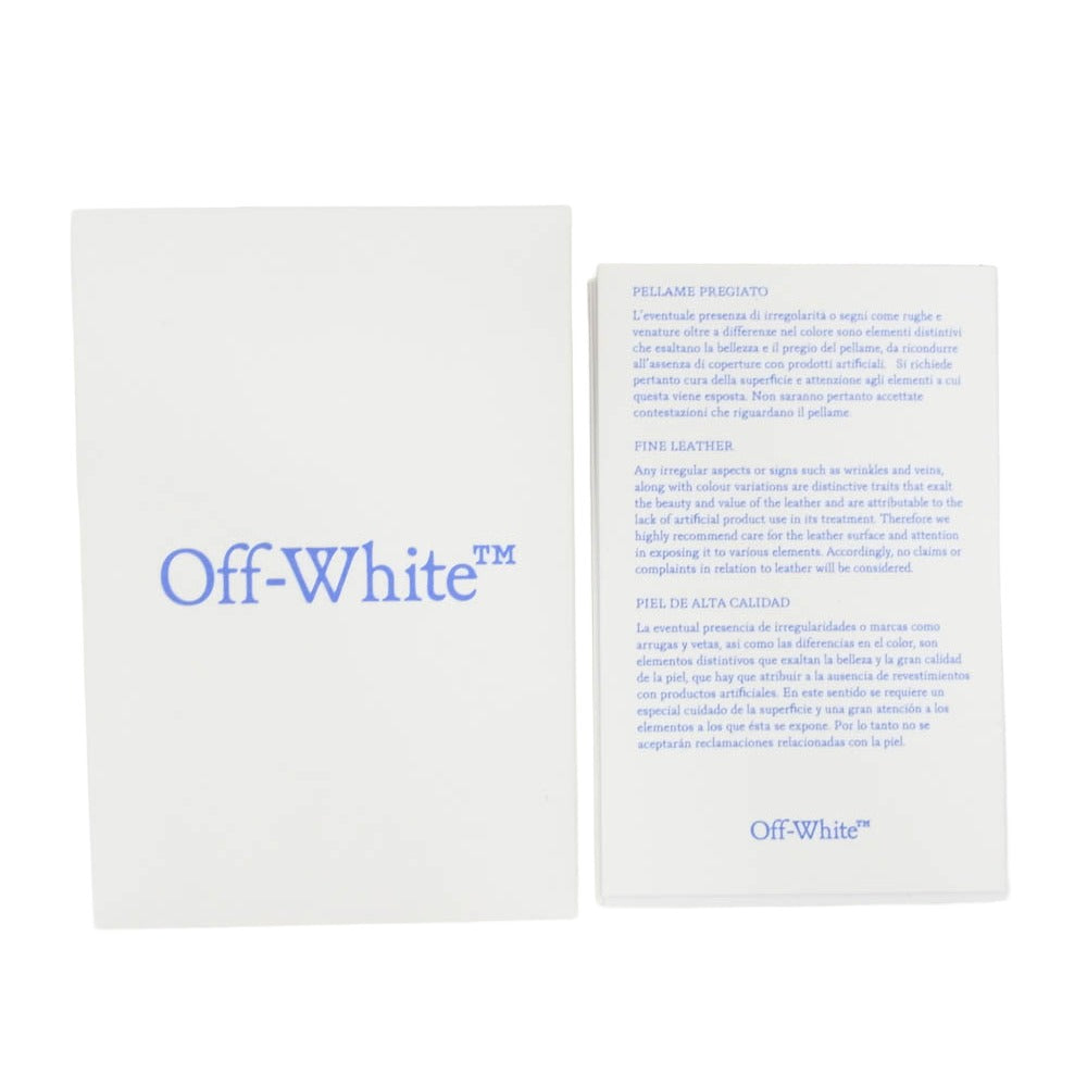 OFF-WHITE オフホワイト OMNS021D23LEA0011000 ZIP TIE MEDIUM ジップタイ ミディアム クラッチバッグ セカンドバッグ ブラック系【極上美品】【中古】