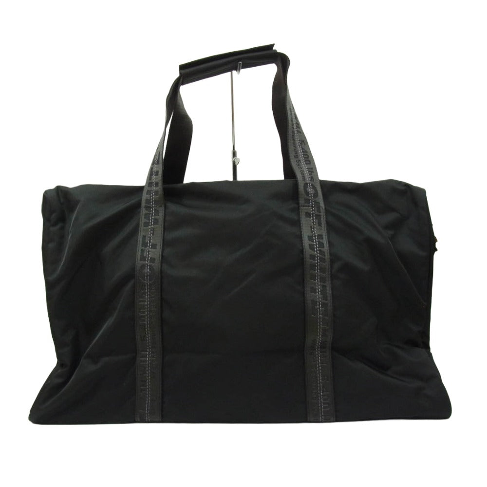 OFF-WHITE オフホワイト OMNA073E19E480021000 DUFFLE インダストリアルベルト 2WAY ダッフル ボストンバッグ ブラック系【美品】【中古】