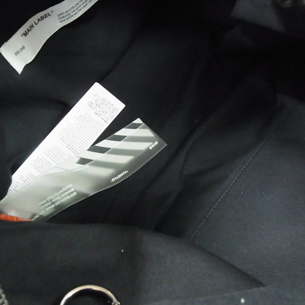 OFF-WHITE オフホワイト OMNA073E19E480021000 DUFFLE インダストリアルベルト 2WAY ダッフル ボストンバッグ ブラック系【美品】【中古】