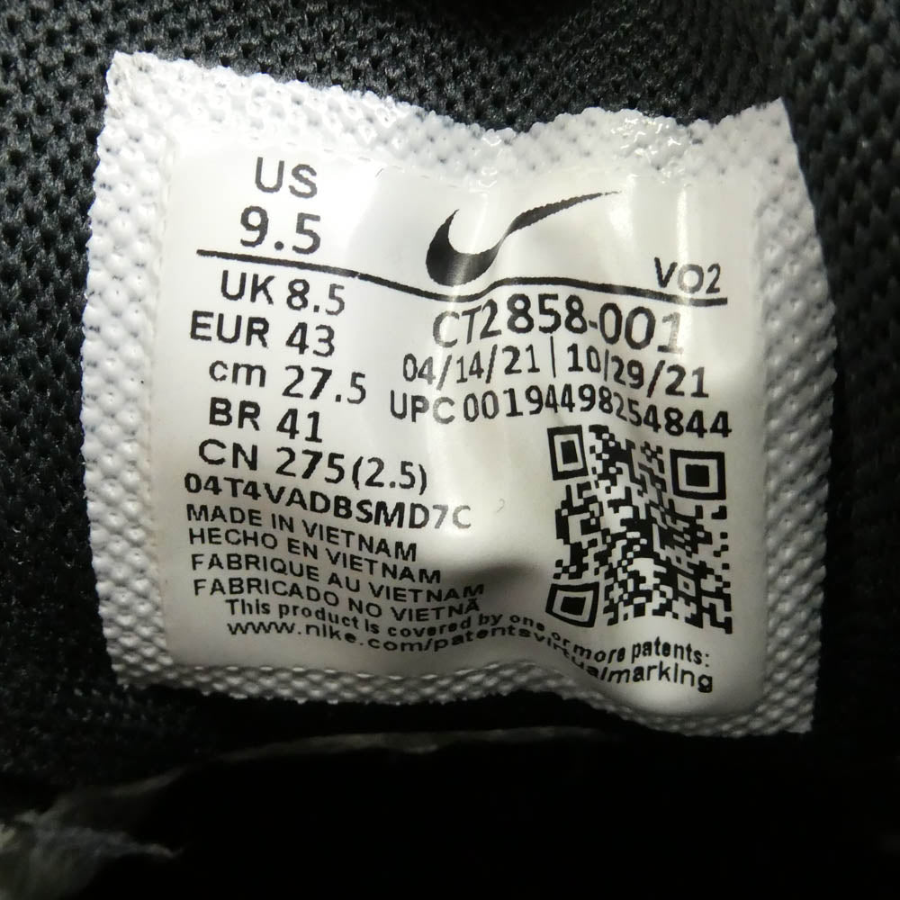 NIKE ナイキ CT2858-001 Air Force 1 Low GORE TEX Black エアフォース1 ロー ゴアテックス ブラック ローカットスニーカー ブラック系 グレー系 27.5cm【中古】