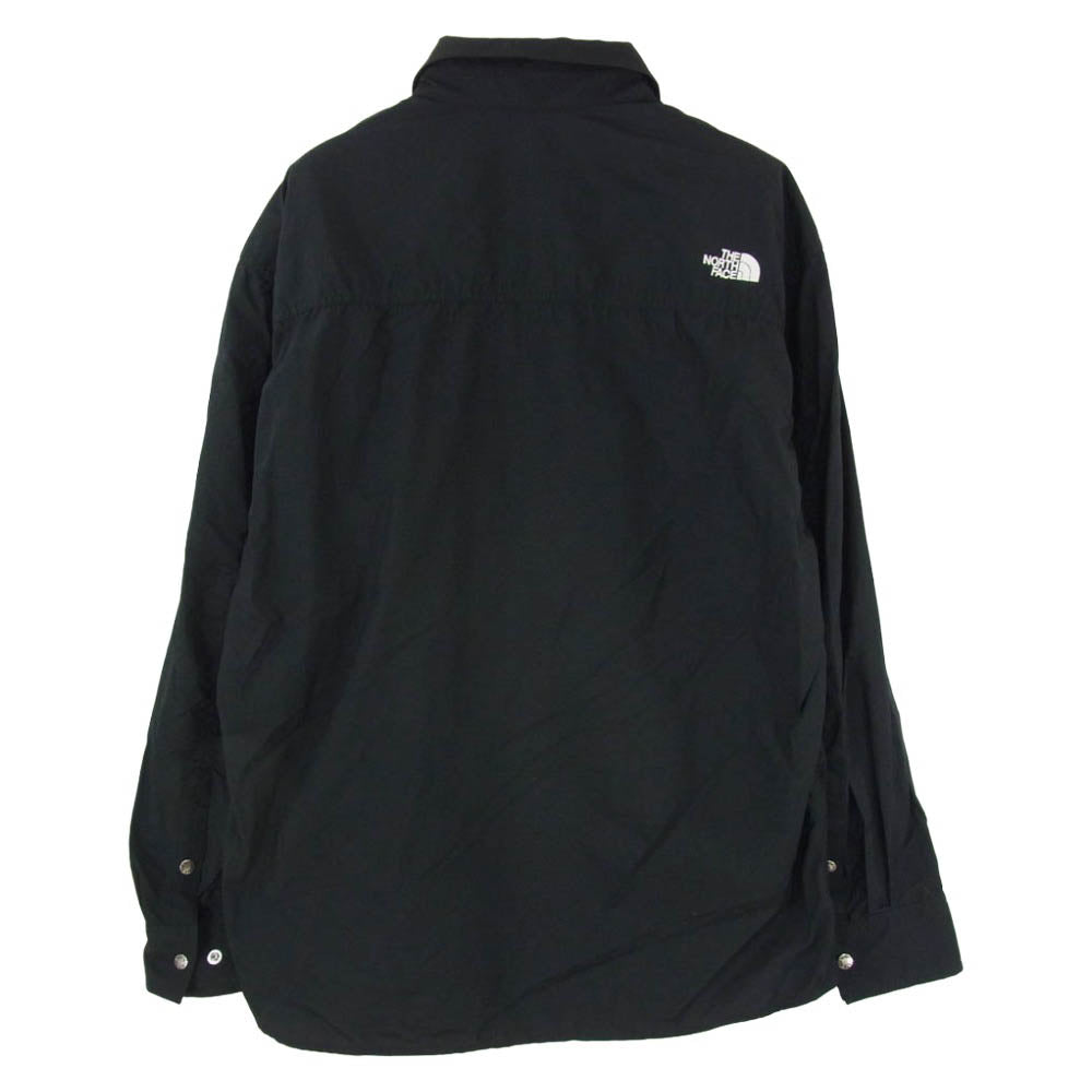 THE NORTH FACE ノースフェイス NR11961 L/S Nuptse Shirt ヌプシ 長袖 シャツ ブラック系 L【中古】