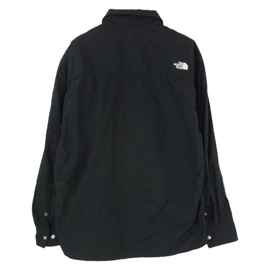 THE NORTH FACE ノースフェイス NR11961 L/S Nuptse Shirt ヌプシ 長袖 シャツ ブラック系 L【中古】