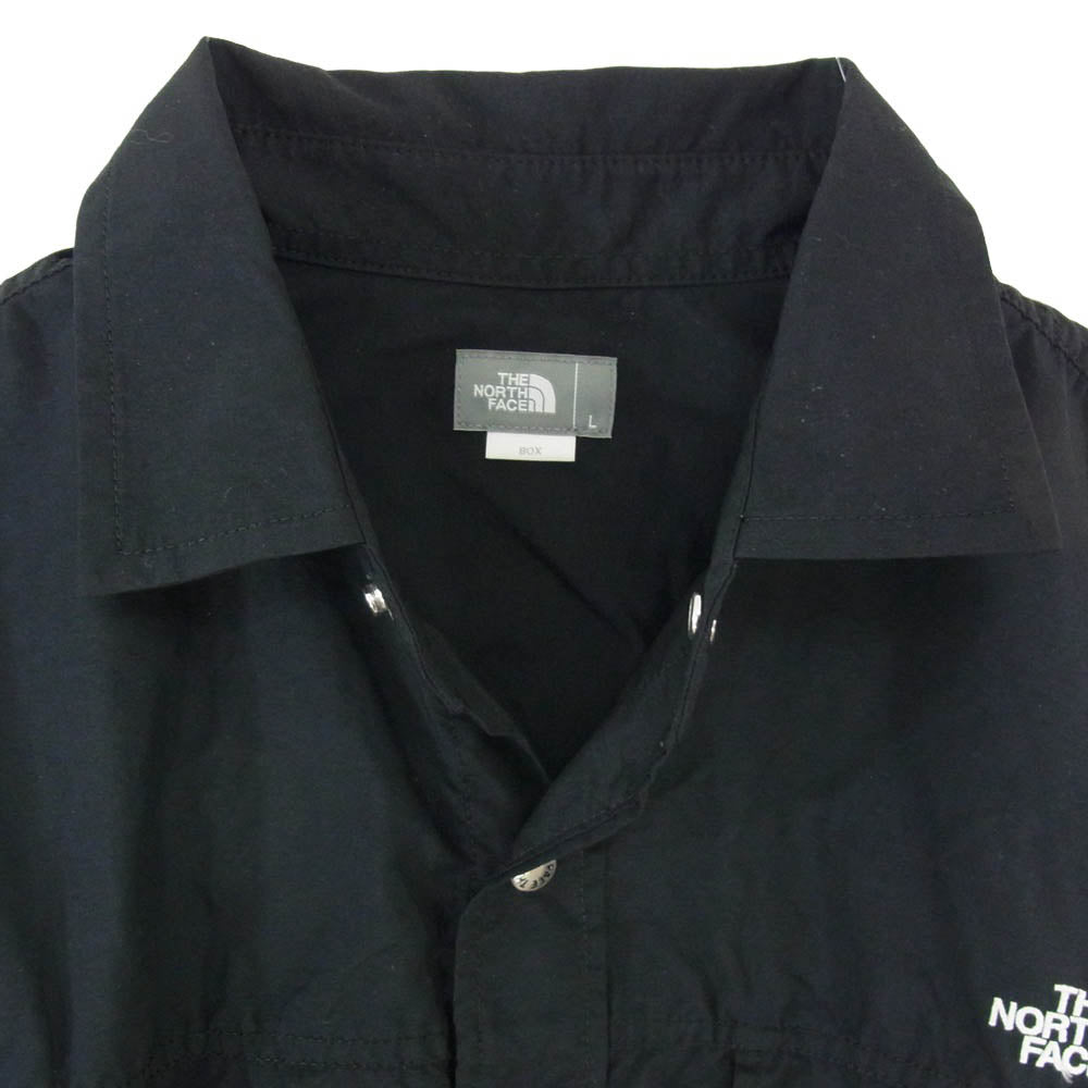 THE NORTH FACE ノースフェイス NR11961 L/S Nuptse Shirt ヌプシ 長袖 シャツ ブラック系 L【中古】
