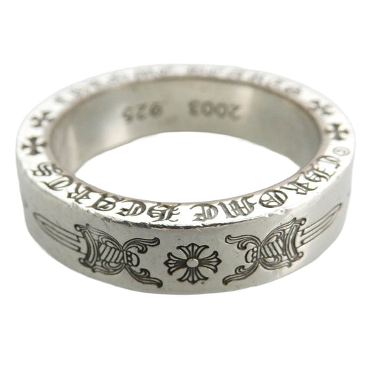 CHROME HEARTS クロムハーツ（原本有） DAGGER SPACER ダガー スペーサー 6ｍｍ リング シルバー系 約22.5号【中古】