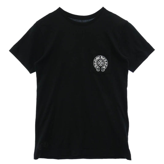 CHROME HEARTS クロムハーツ（原本無） Miami Horseshoe Tee マイアミ限定 ホースシュー ポケット Tシャツ 半袖 カットソー ブラック系 M【中古】
