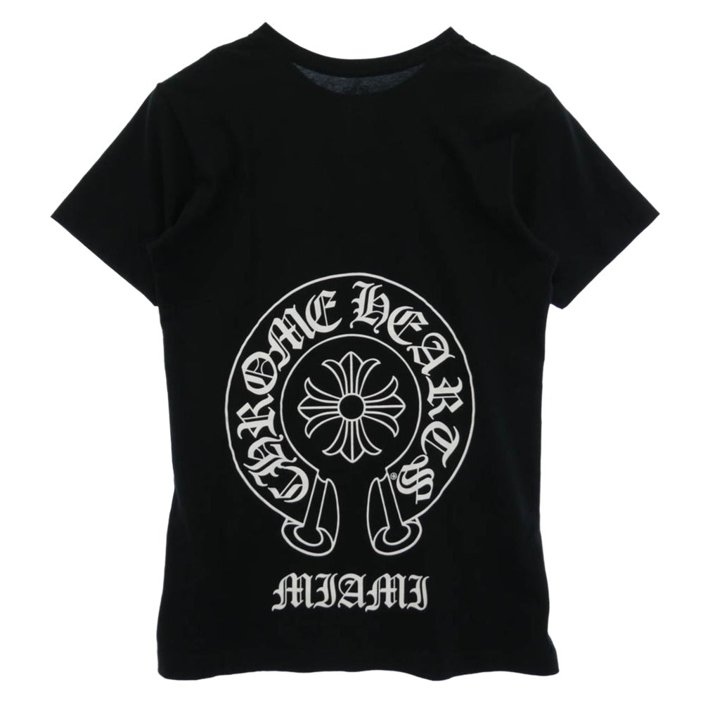 CHROME HEARTS クロムハーツ（原本無） Miami Horseshoe Tee マイアミ限定 ホースシュー ポケット Tシャツ 半袖 カットソー ブラック系 M【中古】