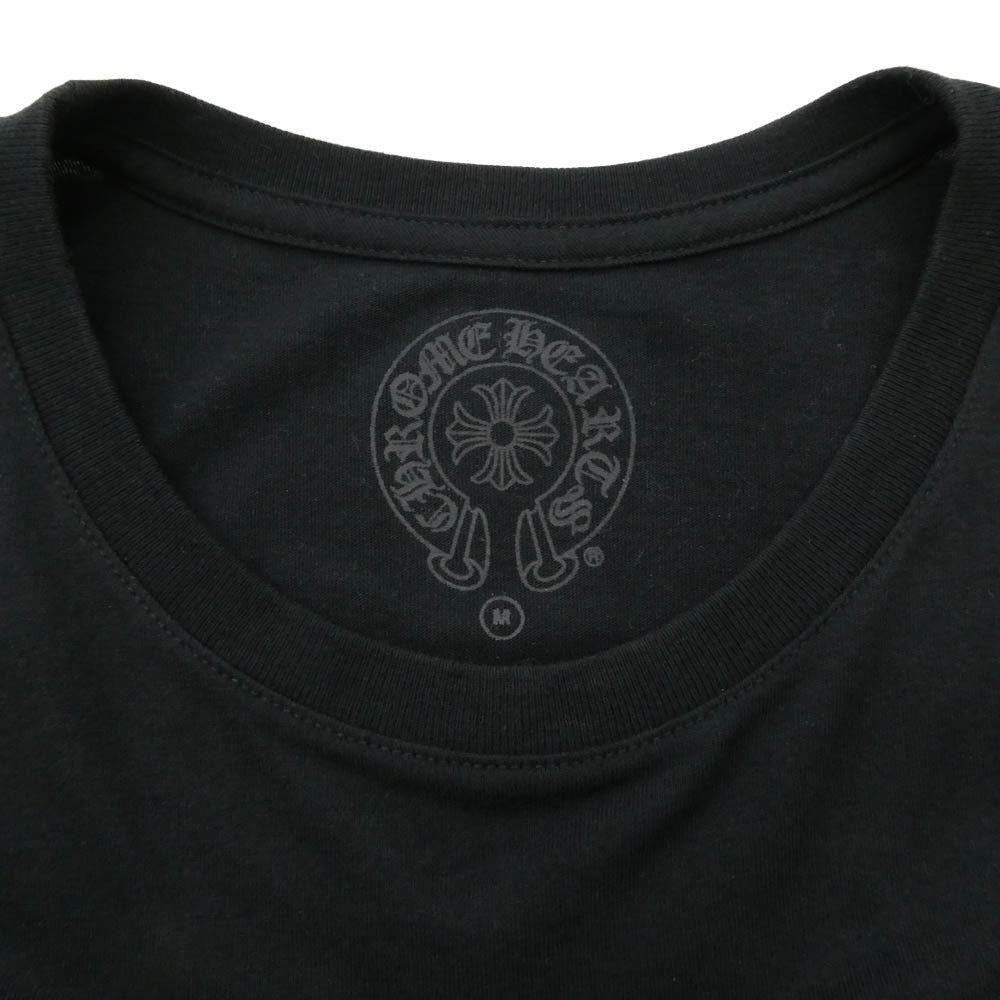 CHROME HEARTS クロムハーツ（原本無） Miami Horseshoe Tee マイアミ限定 ホースシュー ポケット Tシャツ 半袖 カットソー ブラック系 M【中古】