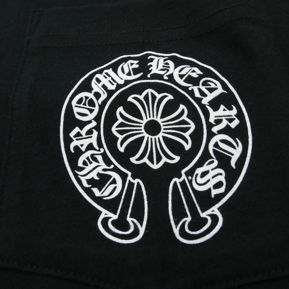 CHROME HEARTS クロムハーツ（原本無） Miami Horseshoe Tee マイアミ限定 ホースシュー ポケット Tシャツ 半袖 カットソー ブラック系 M【中古】