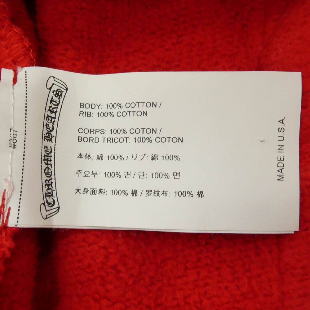 CHROME HEARTS クロムハーツ（原本無） Y Not King Taco ワイノット キングタコ 3 セメタリークロス レッド系 M【中古】