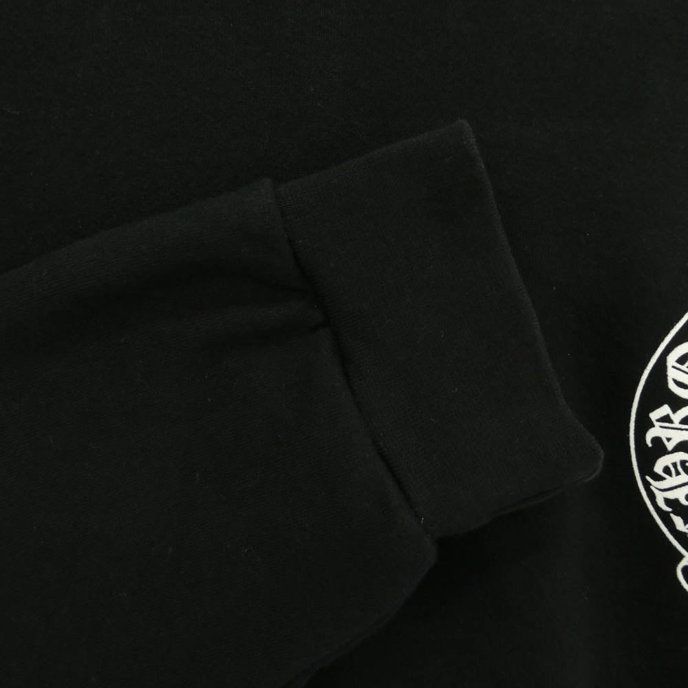 CHROME HEARTS クロムハーツ（原本無） ホースシュー アーム フローラルクロス プリント スウェット トレーナー ブラック系 L【中古】