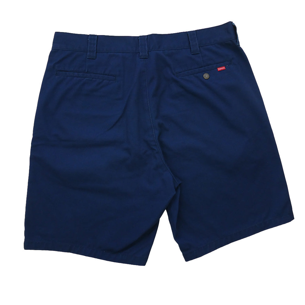 Supreme シュプリーム Work Short Pants ワーク ショート チノ パンツ ネイビー系 34【中古】