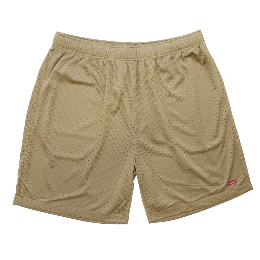 Supreme シュプリーム 23SS Small Box Baggy Mesh Short スモールボックス バギーメッシュ ショートパンツ ハーフパンツ ゴールド系 M【極上美品】【中古】