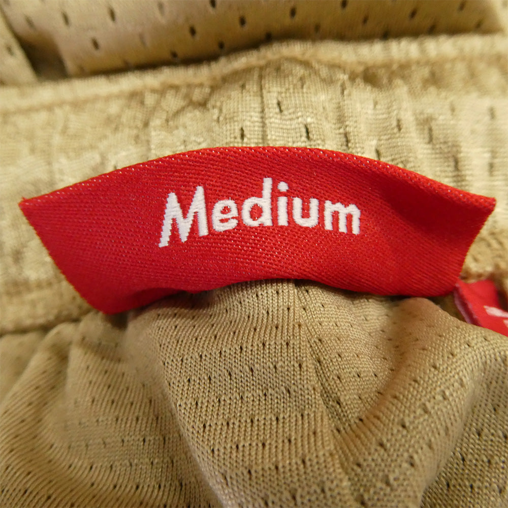 Supreme シュプリーム 23SS Small Box Baggy Mesh Short スモールボックス バギーメッシュ ショートパンツ ハーフパンツ ゴールド系 M【極上美品】【中古】