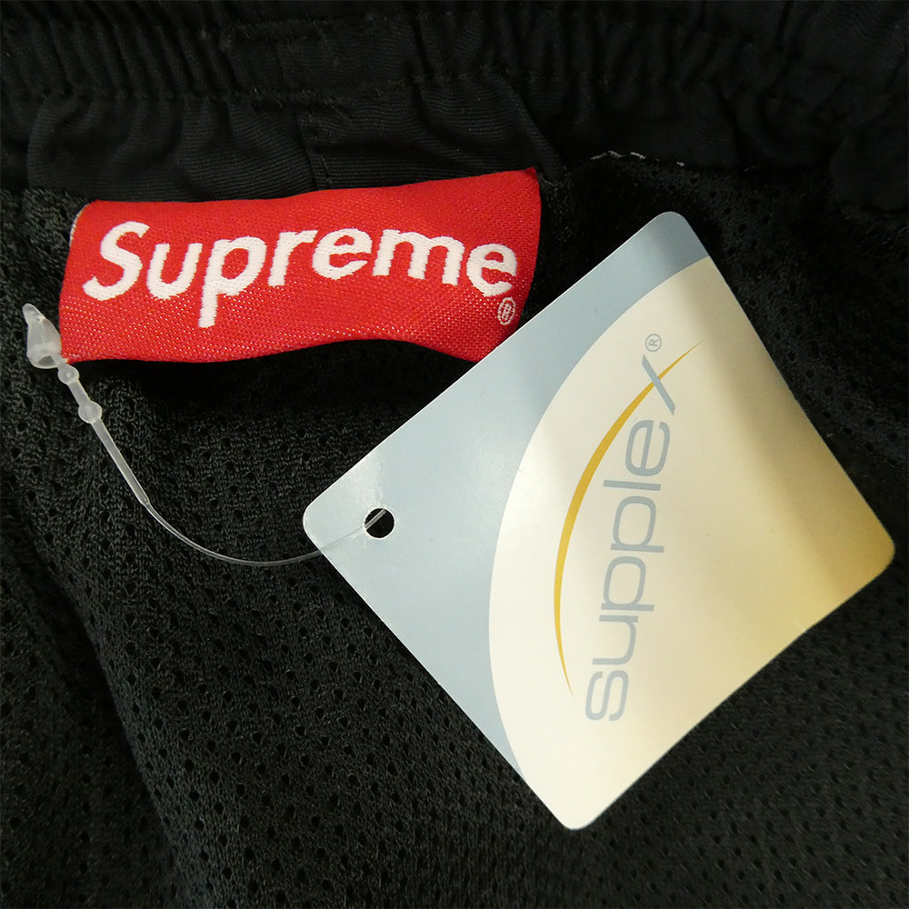 Supreme シュプリーム 21SS Mesh Script Water Short メッシュ スクリプト ロゴ ウォーター ショーツ ナイロン ショート パンツ ハーフパンツ ブラック系 L【新古品】【未使用】【中古】