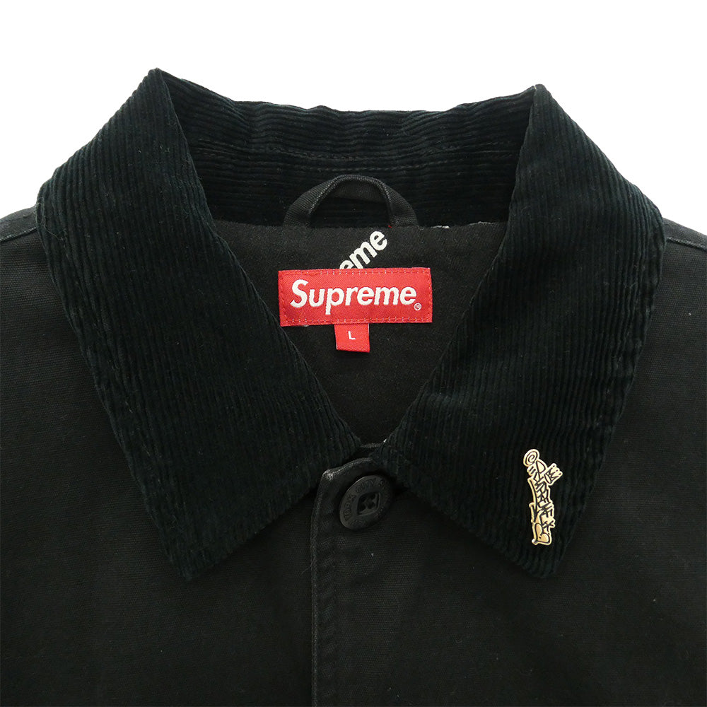 Supreme シュプリーム 21SS Barn Coat バーン コート ピンズ付属 ブラック系 L【中古】