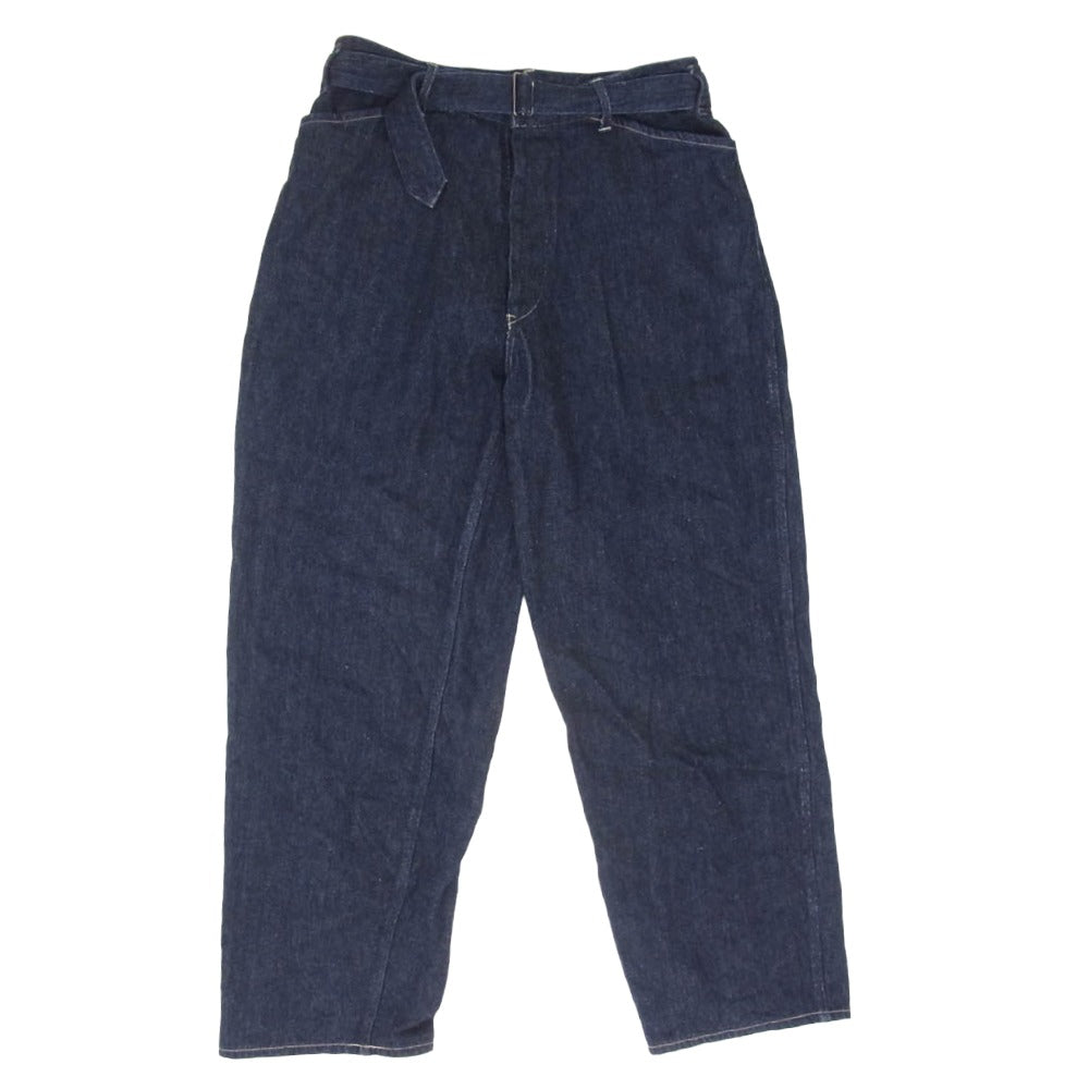 COMOLI コモリ 23AW Y03-03001 ベルテッド デニム パンツ インディゴブルー系 2【中古】