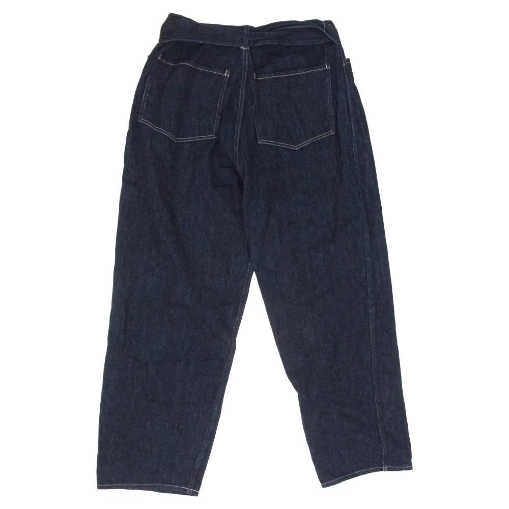 COMOLI コモリ 23AW Y03-03001 ベルテッド デニム パンツ インディゴブルー系 2【中古】