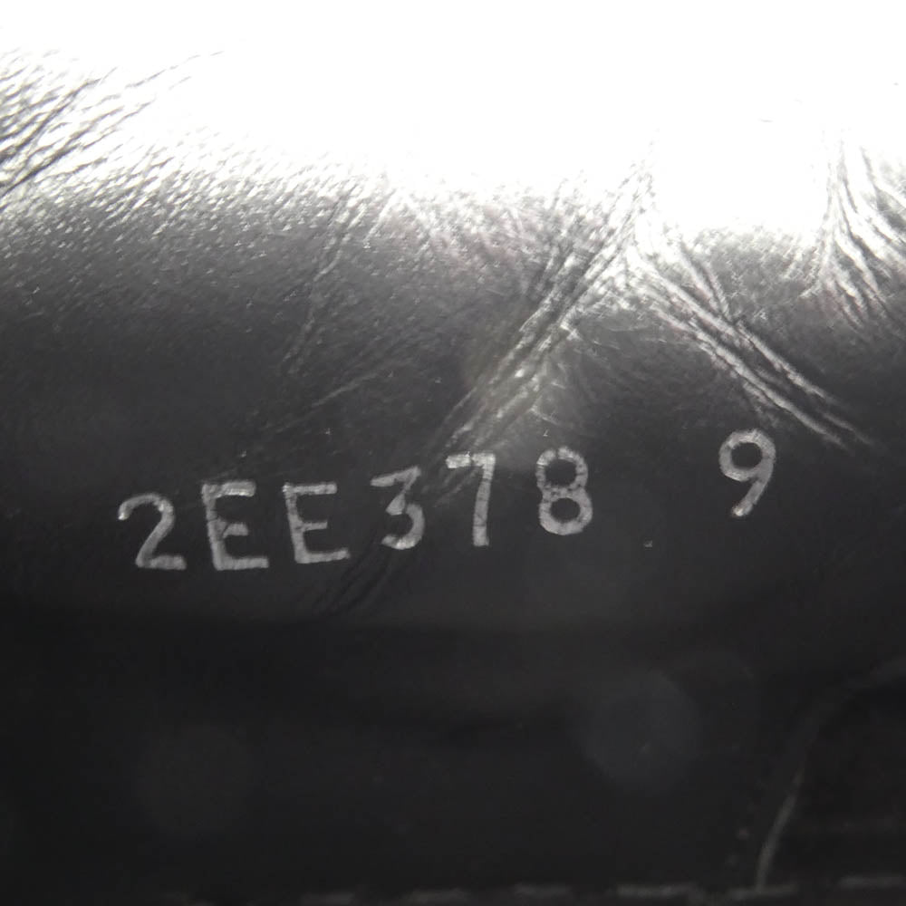 PRADA プラダ 2EE378 BLACK LEATHER SNEAKER トライアングルロゴ レザー ローカット スニーカー ブラック系 9【中古】