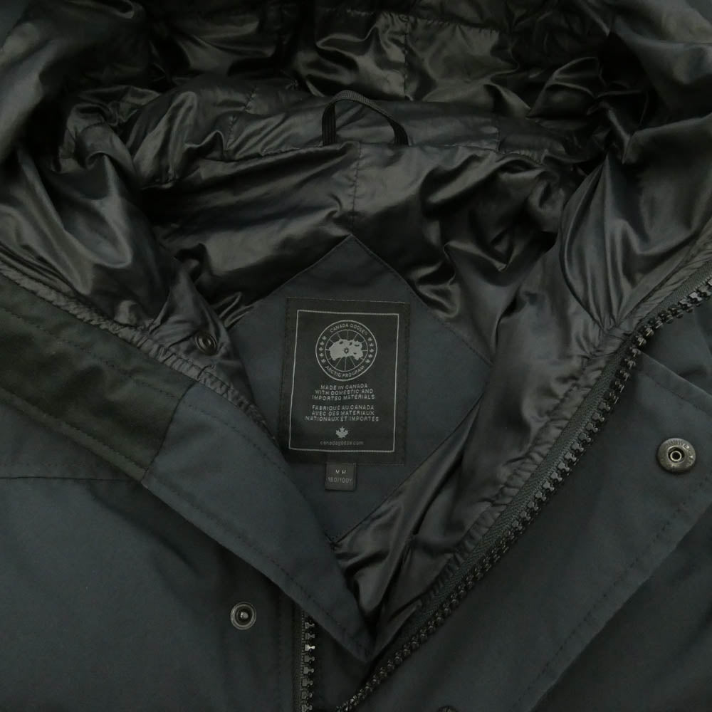 CANADA GOOSE カナダグース 3804MB BLACK LABEL MACMILLAN PARKA ブラックレーベル マクミラン パーカ ダウン ジャケット ネイビー系 M【中古】