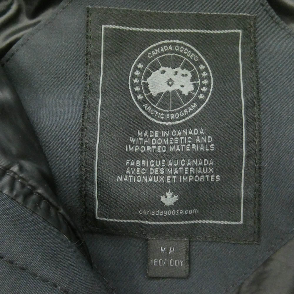 CANADA GOOSE カナダグース 3804MB BLACK LABEL MACMILLAN PARKA ブラックレーベル マクミラン パーカ ダウン ジャケット ネイビー系 M【中古】