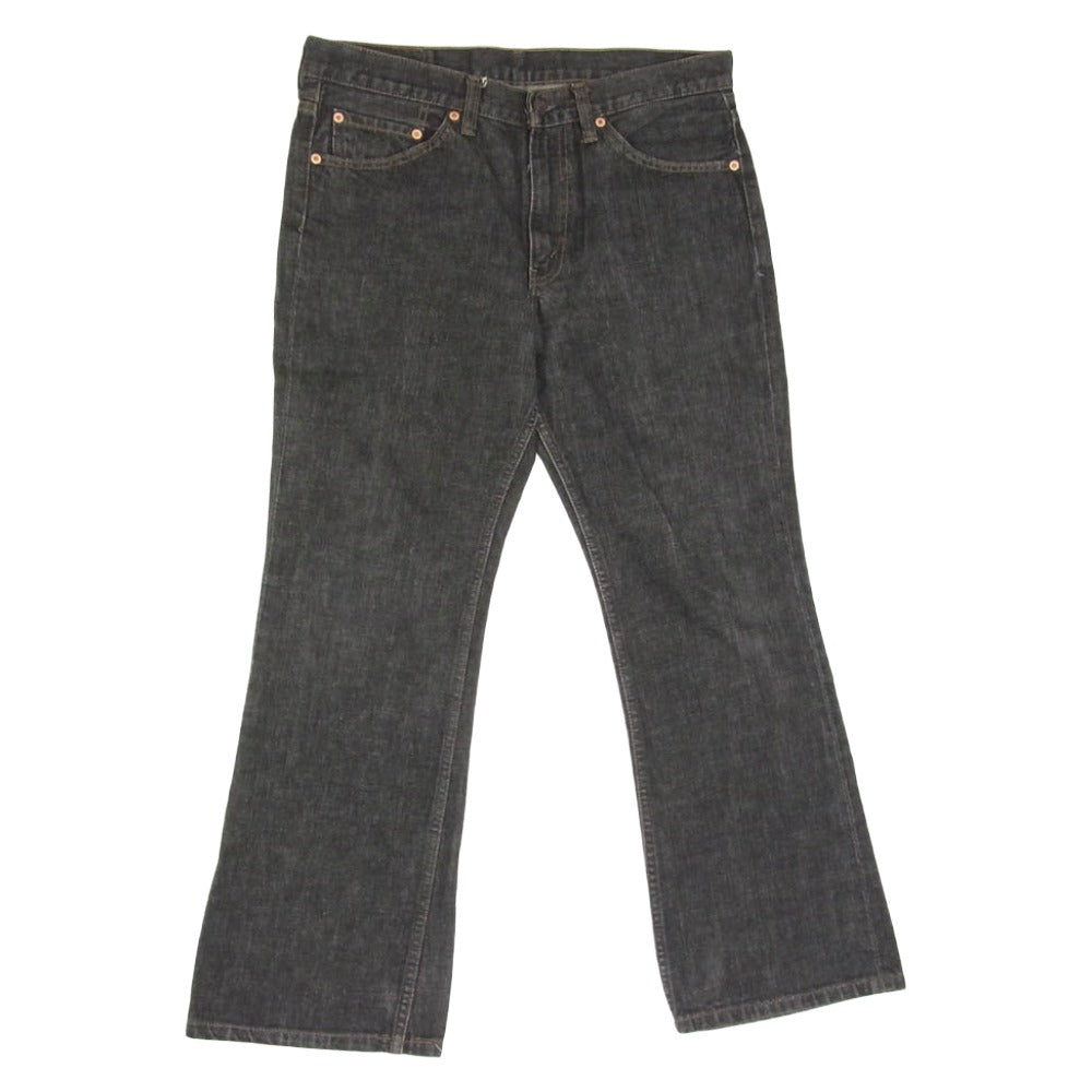 Levi's リーバイス ボタン裏HKQ8 517 ブラック ブーツカット デニムパンツ ブラック系 ３３【中古】