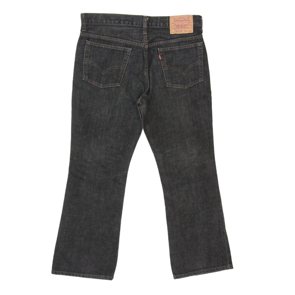 Levi's リーバイス ボタン裏HKQ8 517 ブラック ブーツカット デニムパンツ ブラック系 ３３【中古】