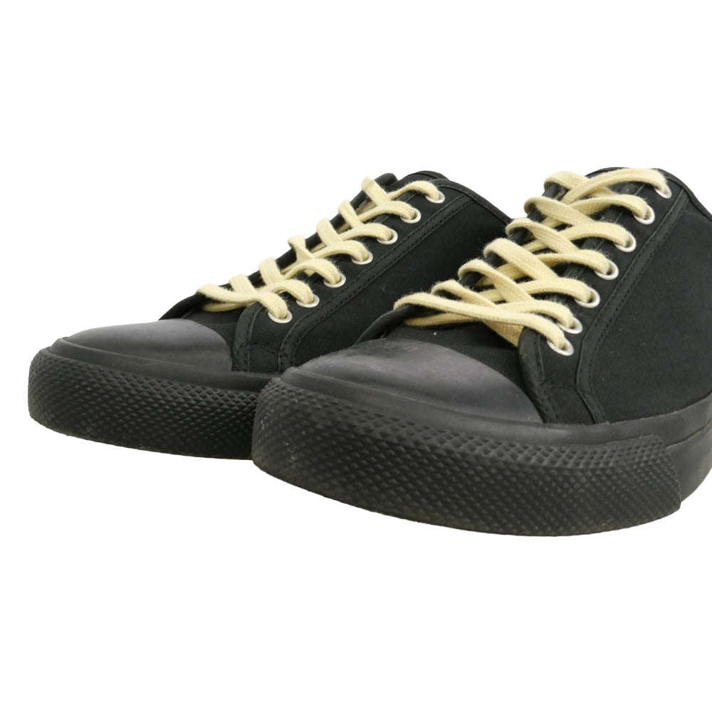 RRL ダブルアールエル F161-RB-13-14 キャンバス ローカット スニーカー ブラック系 10【中古】