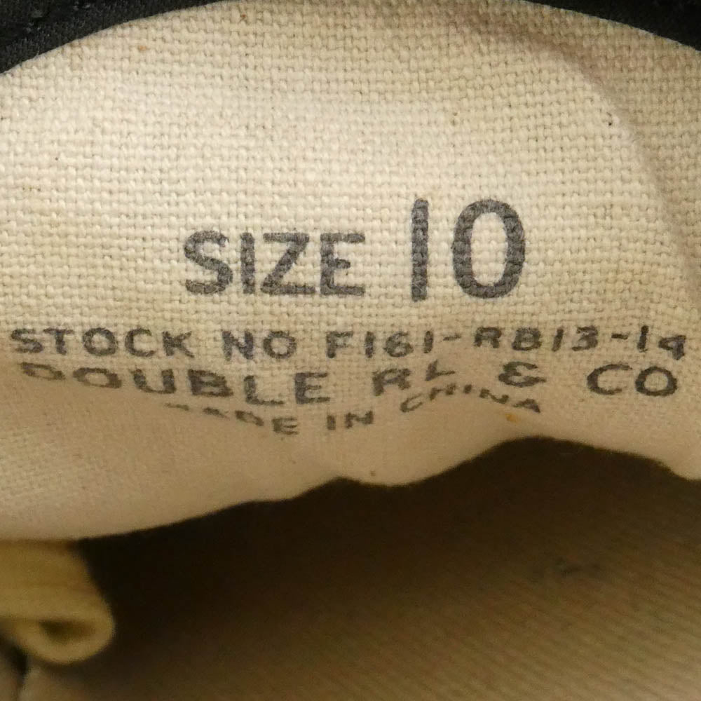 RRL ダブルアールエル F161-RB-13-14 キャンバス ローカット スニーカー ブラック系 10【中古】