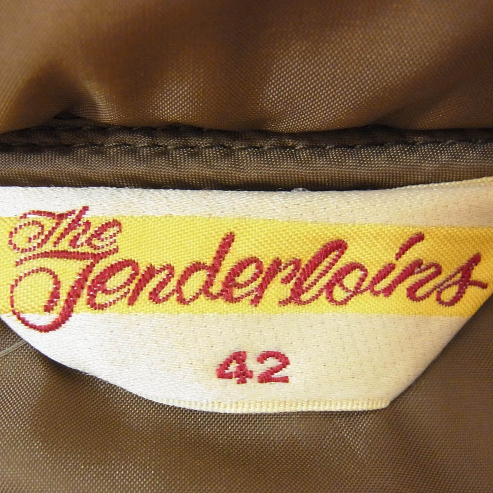 TENDERLOIN テンダーロイン T-NRA ワッペン ダウン ベスト ブラウン系 42【中古】