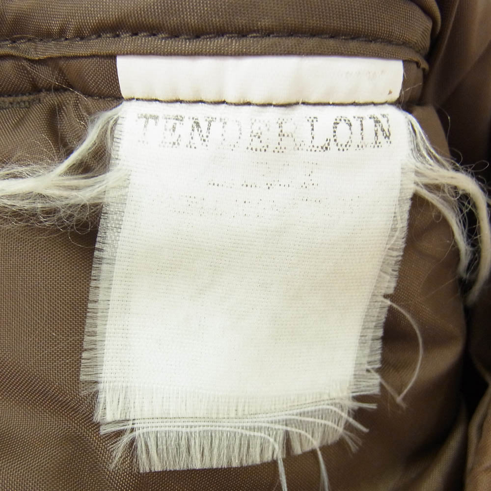 TENDERLOIN テンダーロイン T-NRA ワッペン ダウン ベスト ブラウン系 42【中古】