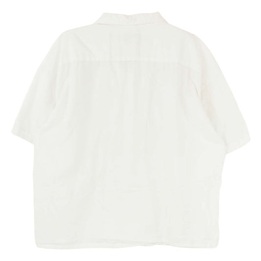 TENDERLOIN テンダーロイン SLUB EMBROIDERY SHT S/S 半袖 オープンカラー レース シャツ ホワイト系 L【中古】