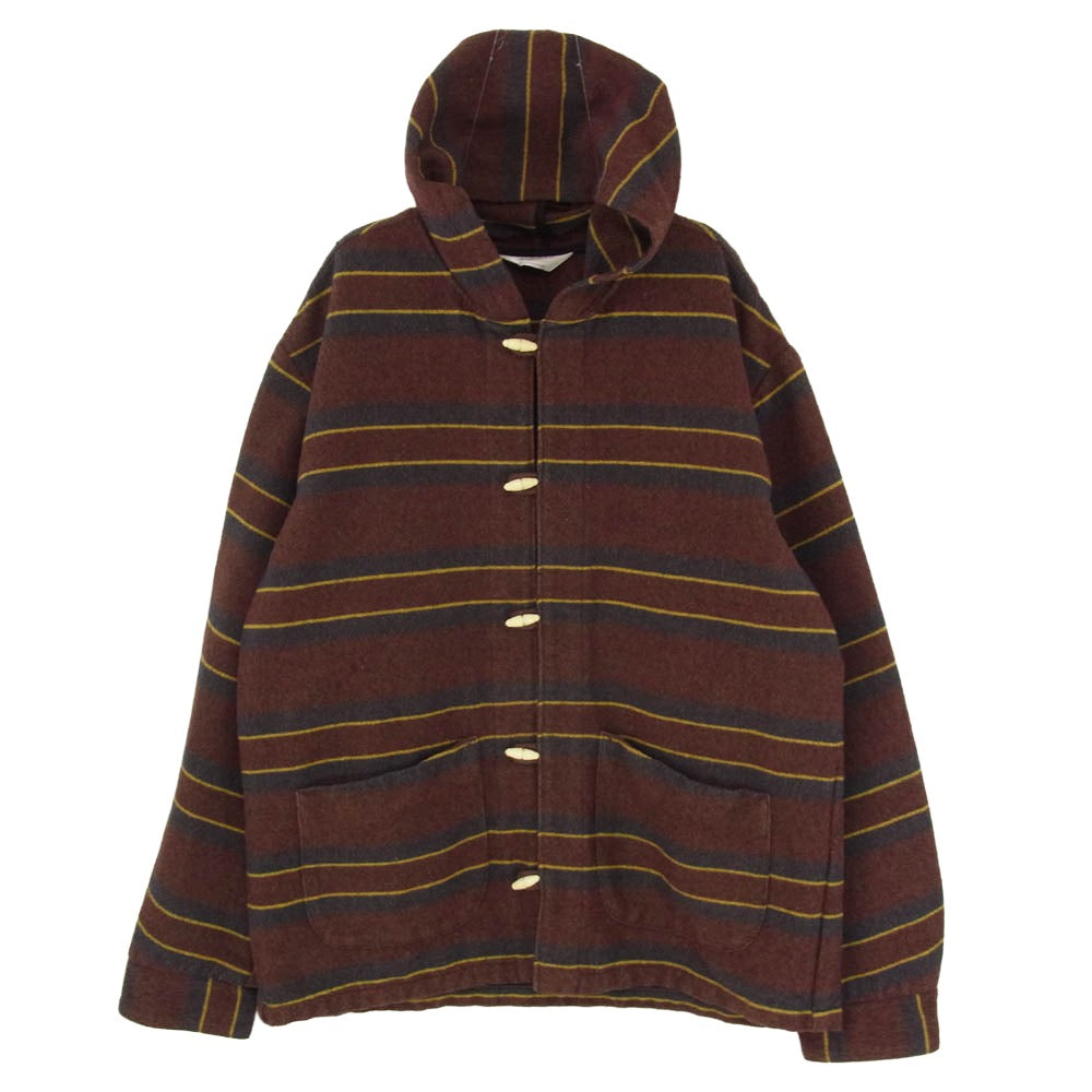 TENDERLOIN テンダーロイン T-BLANKET PARKA トグルボタン ブランケット パーカー ジャケット エンジ系 L【中古】