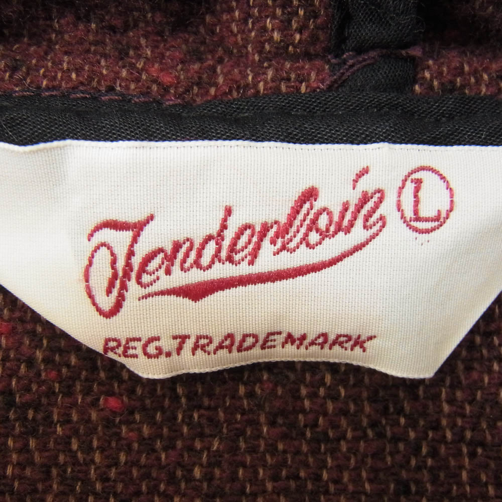 TENDERLOIN テンダーロイン T-BLANKET PARKA トグルボタン ブランケット パーカー ジャケット エンジ系 L【中古】