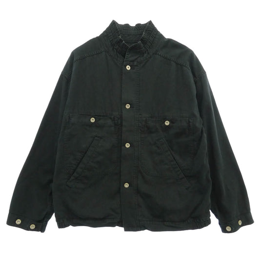 TENDERLOIN テンダーロイン 23ss T-PIQUE ピケ スタンドカラー ジャケット ブラック系 XL【中古】