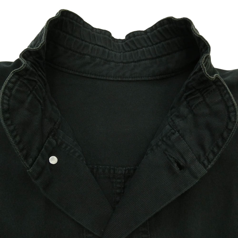 TENDERLOIN テンダーロイン 23ss T-PIQUE ピケ スタンドカラー ジャケット ブラック系 XL【中古】