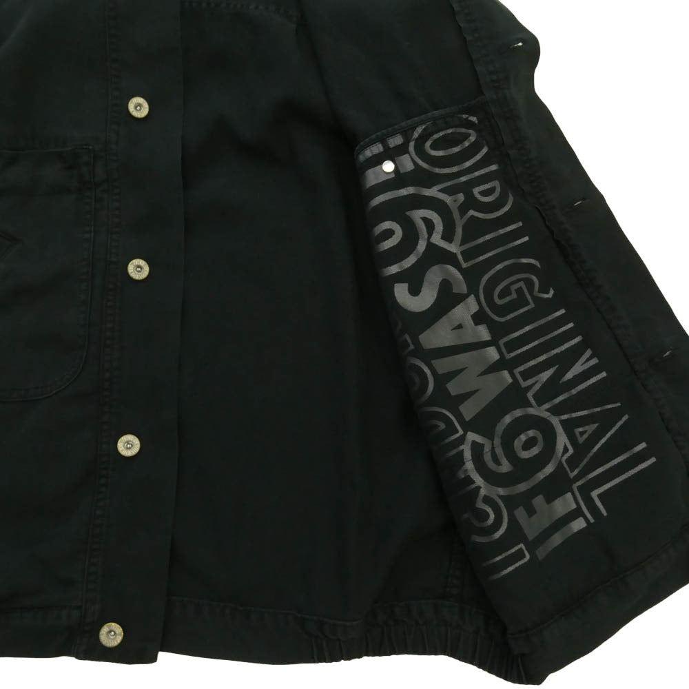 TENDERLOIN テンダーロイン 23ss T-PIQUE ピケ スタンドカラー ジャケット ブラック系 XL【中古】