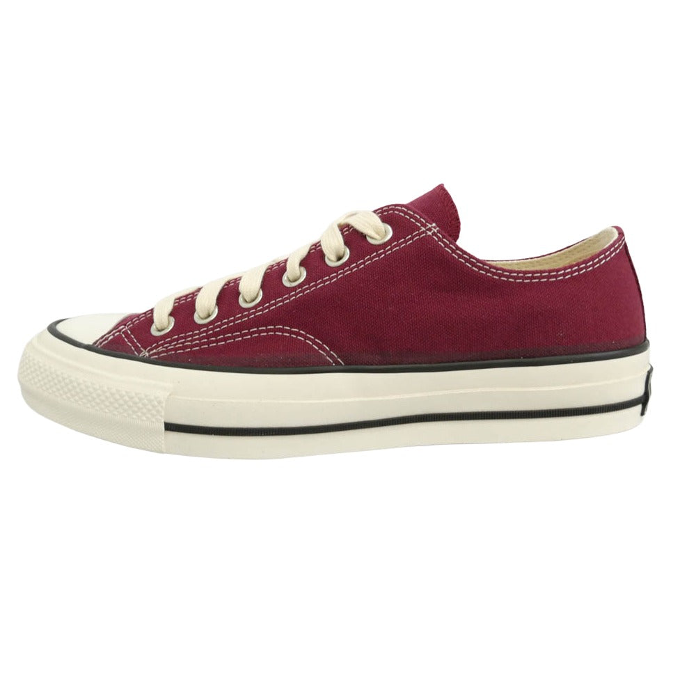 CONVERSE コンバース 1AD811 ADDICT アディクト CHUCK TAYLOR CANVAS OX チャックテイラー キャンバス オックス ローカット スニーカー エンジ系 ホワイト系 26.5cm【美品】【中古】