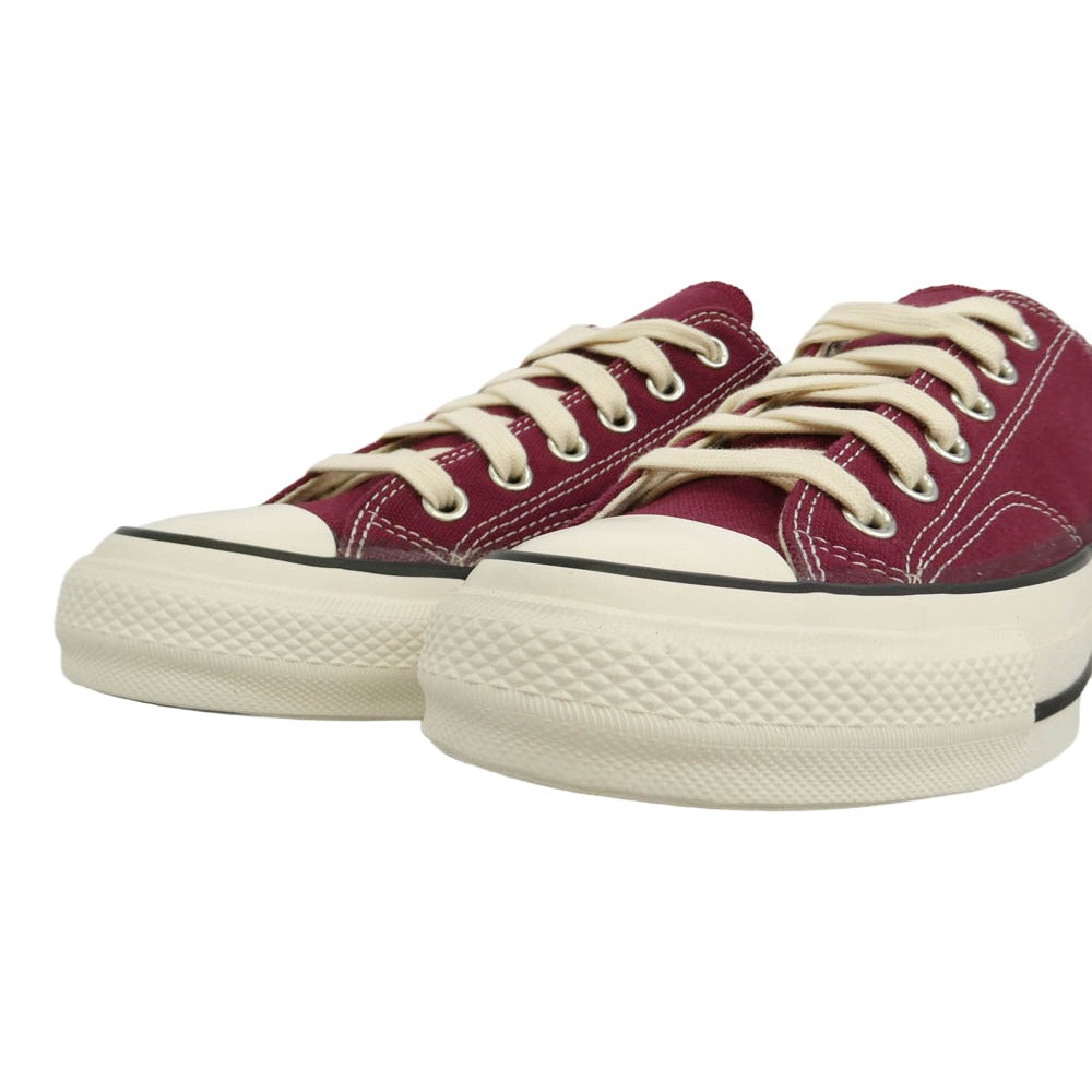 CONVERSE コンバース 1AD811 ADDICT アディクト CHUCK TAYLOR CANVAS OX チャックテイラー キャンバス オックス ローカット スニーカー エンジ系 ホワイト系 26.5cm【美品】【中古】