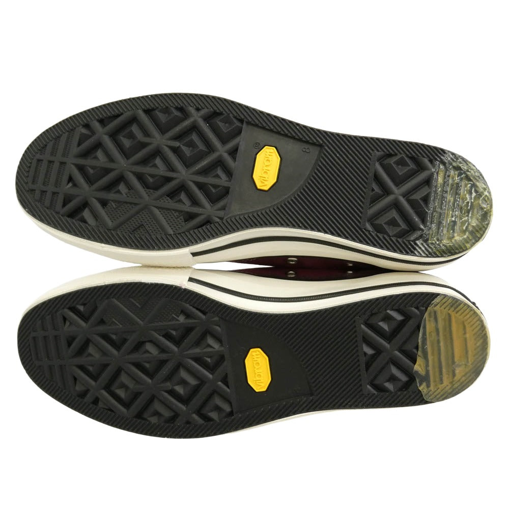 CONVERSE コンバース 1AD811 ADDICT アディクト CHUCK TAYLOR CANVAS OX チャックテイラー キャンバス オックス ローカット スニーカー エンジ系 ホワイト系 26.5cm【美品】【中古】
