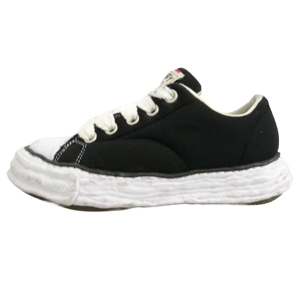 Maison MIHARA YASUHIRO メゾンミハラヤスヒロ 25SS A14FW723 PETERSON23 OG Sole Padded Canvas Low-top Sneaker ピーターソン ソール パデッド キャンバス ロートップ スニーカー ブラック系【中古】