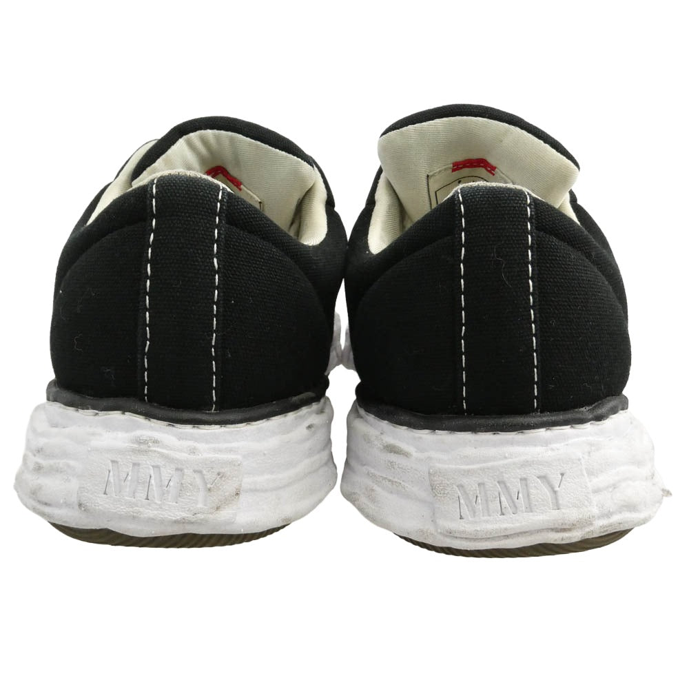 Maison MIHARA YASUHIRO メゾンミハラヤスヒロ 25SS A14FW723 PETERSON23 OG Sole Padded Canvas Low-top Sneaker ピーターソン ソール パデッド キャンバス ロートップ スニーカー ブラック系【中古】