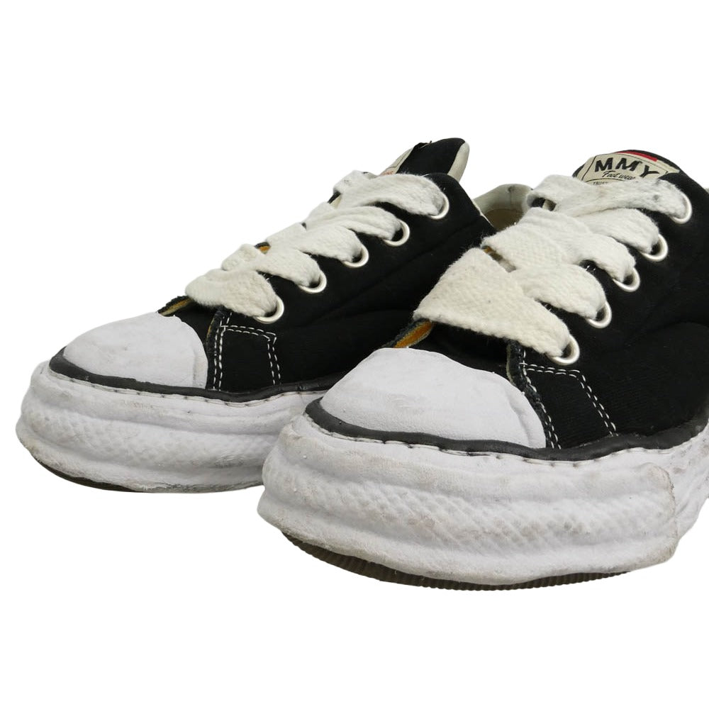 Maison MIHARA YASUHIRO メゾンミハラヤスヒロ 25SS A14FW723 PETERSON23 OG Sole Padded Canvas Low-top Sneaker ピーターソン ソール パデッド キャンバス ロートップ スニーカー ブラック系【中古】