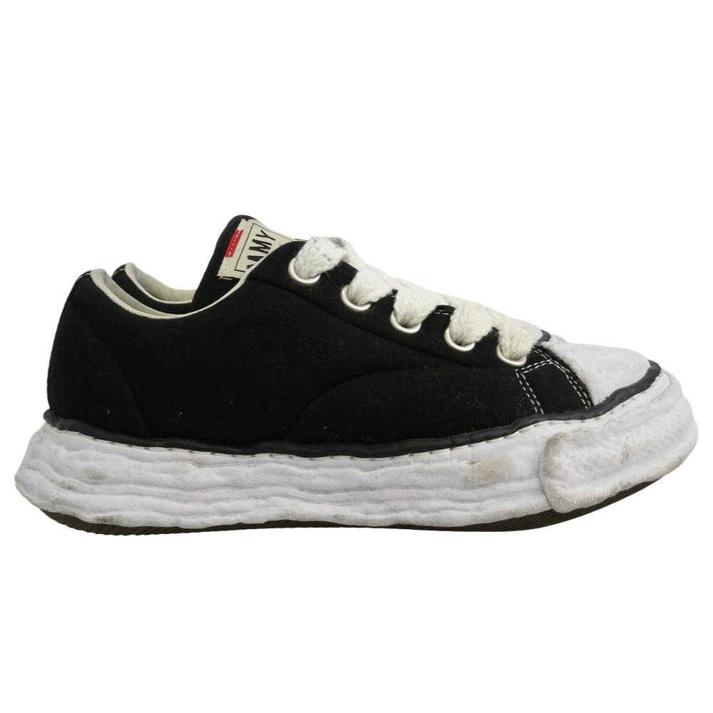 Maison MIHARA YASUHIRO メゾンミハラヤスヒロ 25SS A14FW723 PETERSON23 OG Sole Padded Canvas Low-top Sneaker ピーターソン ソール パデッド キャンバス ロートップ スニーカー ブラック系【中古】