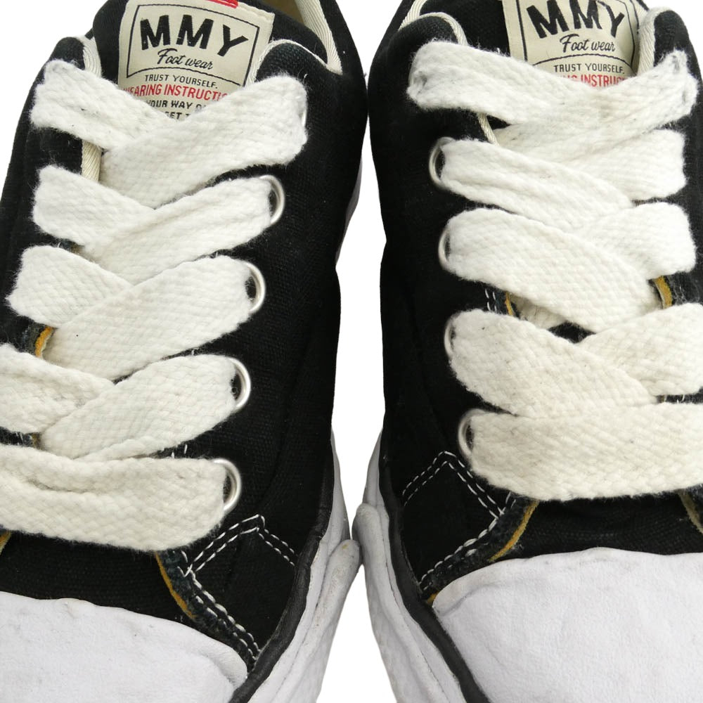 Maison MIHARA YASUHIRO メゾンミハラヤスヒロ 25SS A14FW723 PETERSON23 OG Sole Padded Canvas Low-top Sneaker ピーターソン ソール パデッド キャンバス ロートップ スニーカー ブラック系【中古】