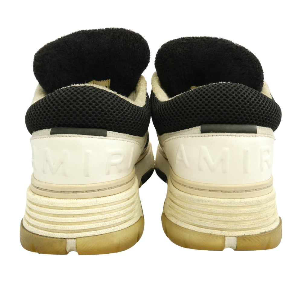 AMIRI アミリ AMFOSR1097-087 MA-1 SNEAKERS ハウス ロゴ ダブルシューレース スニーカー ホワイト系 ブラック系 42【中古】