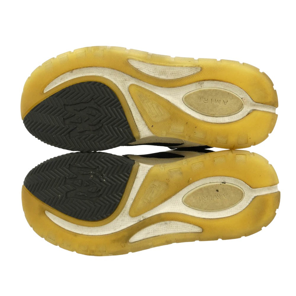 AMIRI アミリ AMFOSR1097-087 MA-1 SNEAKERS ハウス ロゴ ダブルシューレース スニーカー ホワイト系 ブラック系 42【中古】