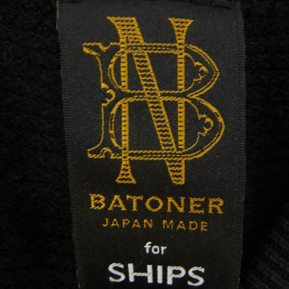 バトナー SHIPS シップス BN-20SM-053 SHIPS 別注 鹿の子編み スウェディッシュ ピケ ベスト ブラック系 2【中古】