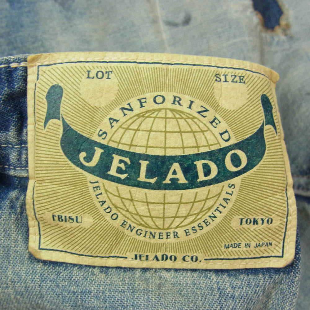 JELADO ジェラード JP21311 311W Painter Pants Vintage Finish ヴィンテージ加工 デニム ペインター パンツ インディゴブルー系 S【新古品】【未使用】【中古】